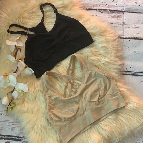 Wireless Racerback Yoga Sports Bra  Bralette - Picture 1 of 8